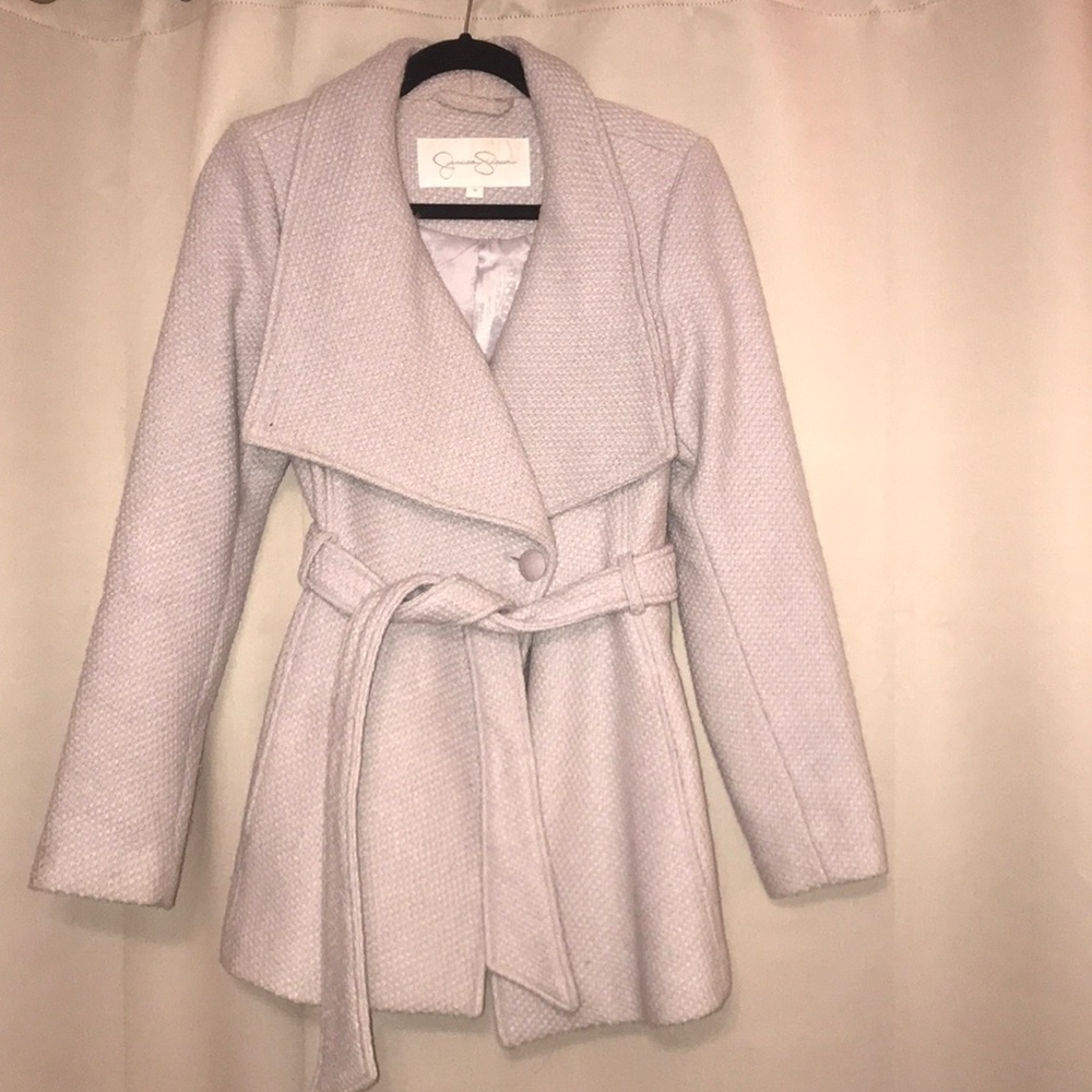 Lavender pea coat